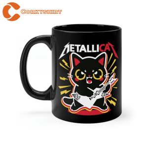Metallicat Metallica Tour Concert Ceramic Coffee Mug