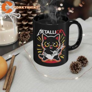 Metallicat Metallica Tour Concert Ceramic Coffee Mug
