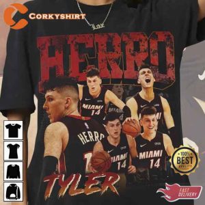 Miami Guard Tyler Herro Basketball Vintage T-Shirt