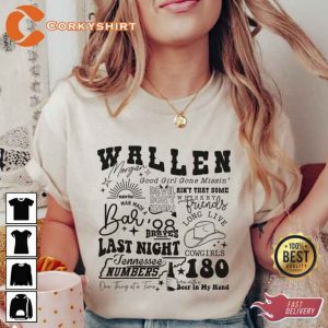 Morgan Wallen Concert 2023 One Thing At A Time T-shirt