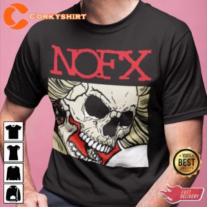 NOFX Tour Punk Rock Band Skeleton Graphic Gift For Fan T-shirt