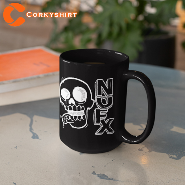 NOFX Tour Punk Rock Band Skeleton Rocky Mug
