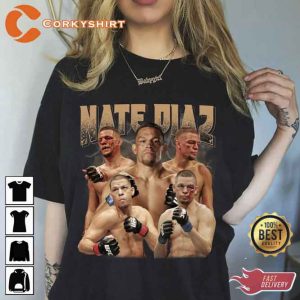 Nate Diaz Professional Mixed Martial Artist Vintage Unisex Shirt