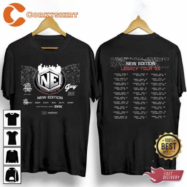 New Edition Legacy Tour 2023 Double Side Trending Unisex T-Shirt