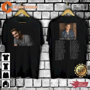 New Items Brett Young Concert Tour Date T-shirt