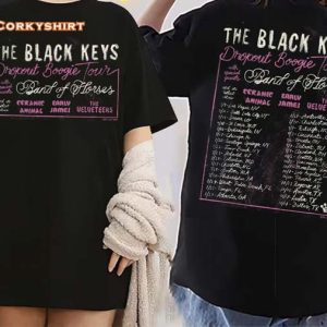 North American Tour The Black Keys Dropout Boogie 2023 Double Side Unisex Shirt