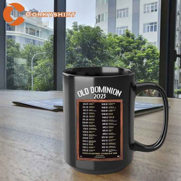 Old Dominion 2023 Tour No Bad Vibes Tour Mug