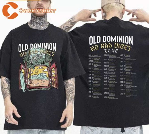 Old Dominion No Bad Vibes Tour 2023 Best Unisex T-Shirt