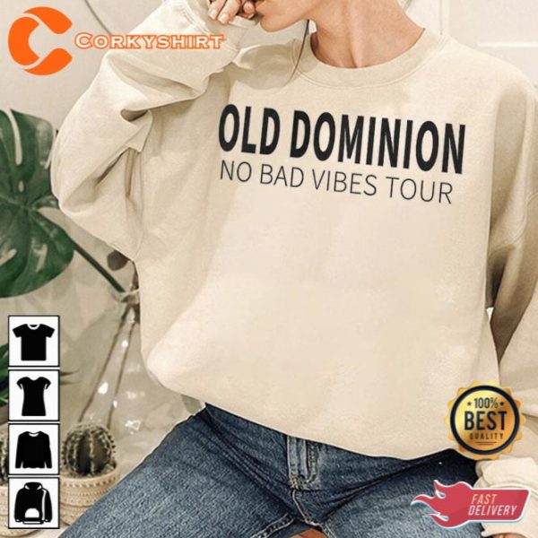 Old Dominion No Bad Vibes Tour 2023 Unisex T-Shirt Gift For Fan