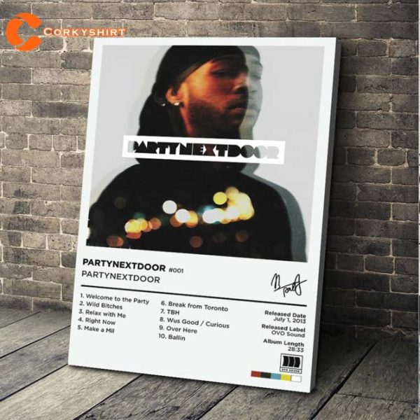 PartyNextDoor Singer Songwriter Album Tracklist Art Poster