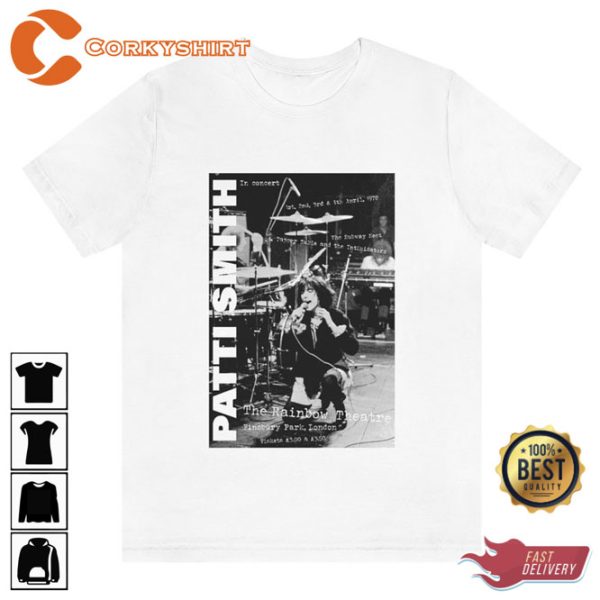 Patti Smith Inspired T-Shirt Soft Cotton Tee Gift For Fan