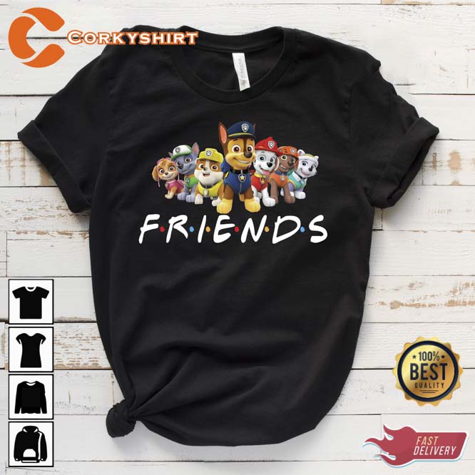 Paw Patrol Friends Animated Children's Television Series Unisex T-Shirt (1)