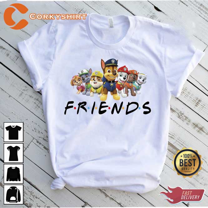 Paw Patrol Friends Animated Children's Television Series Unisex T-Shirt (2)