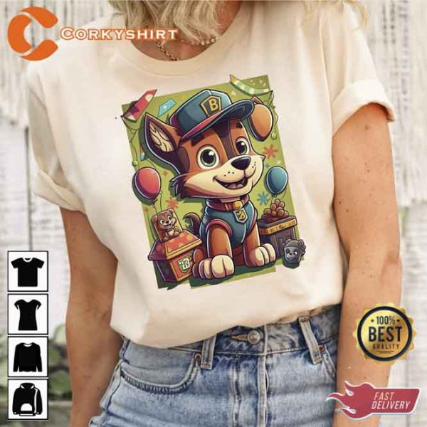 Paw Patrol Super Dog Cartoon Characters Unisex Long Sleeve Shirt