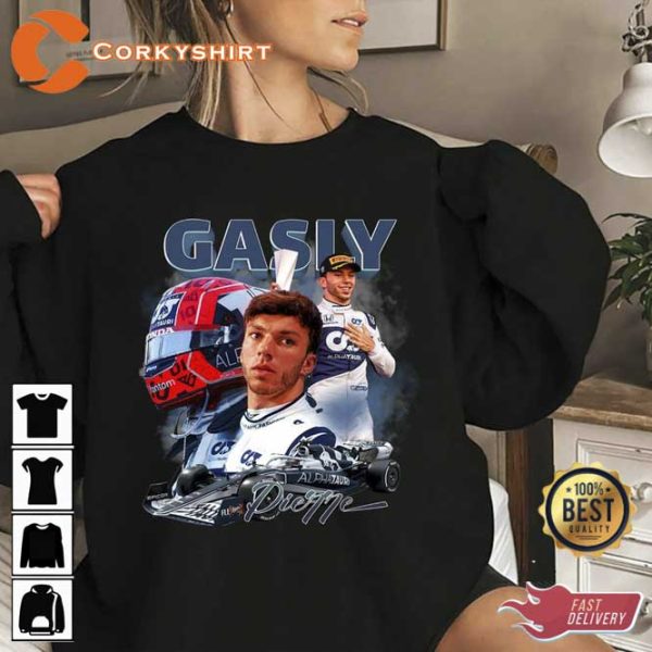 Pierre Gasly French Vintage Design Graphic Tee Sweatshirt