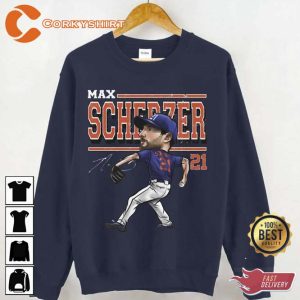 Player 21 Max Scherzer Cartoon Baseball Unisex Sweatshirt