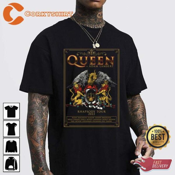 Queen + Adam Lambert Rhapsody Tour Unisex T-Shirt