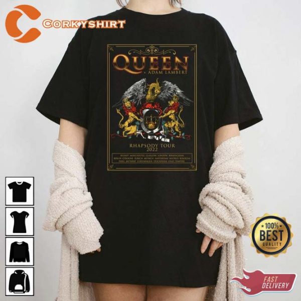 Queen + Adam Lambert Rhapsody Tour Unisex T-Shirt