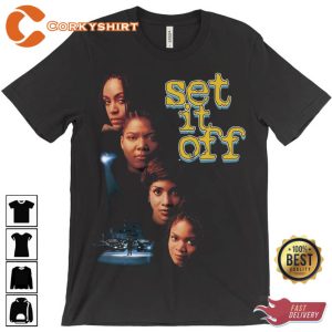 Queen Latifah Set It Off Cleo Frankie Stony Tisean 90s Movie Poster Unisex T-Shirt