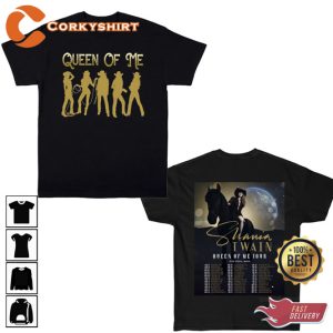Queen Of Me Tour 2023 Shania Twain Double Sided Unisex T-Shirt