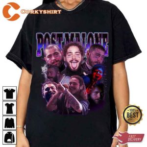 Rapper Post Malone & The Kid LAROI T-shirt Gift For Fan