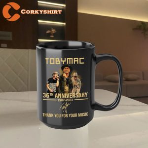 Rare Toby Mac 1987 2023 Thank You For Memories Signature Mug