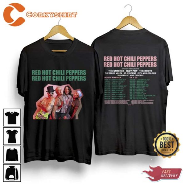 Red Hot Chili Peppers Unlimited Love World Tour 2023 Shirt