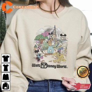 Retro Walt Disney World Sweatshirt Disneyworld 2023 Family