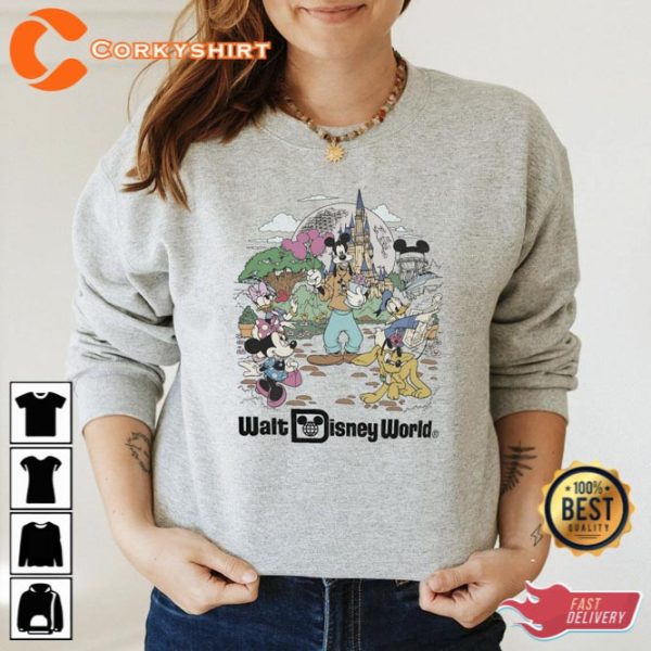 Retro Walt Disney World Sweatshirt Disneyworld 2023 Family