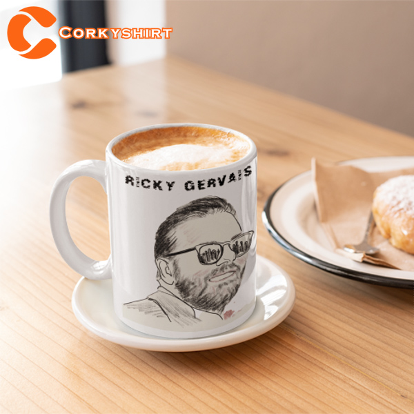 Ricky Gervais Comedian Armageddon Tour Funny Show Coffee Mug
