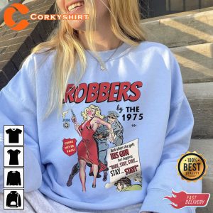 Robbers The 1975 Tour Vintage Retro TShirt Design