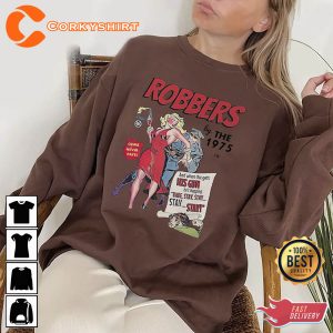 Robbers The 1975 Tour Vintage Retro TShirt Design