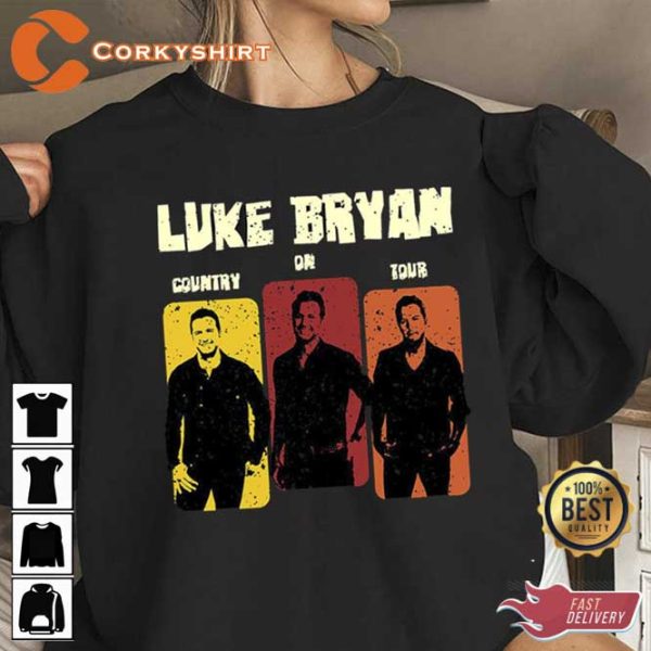 Rodeo Luke Bryan Country On Tour 2023 Short Sleeve T-shirt