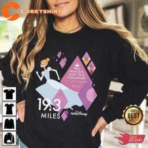 RunDisney Cinderella 19.3 Miles Shirt Disney Haft Marathon Weekend 2023