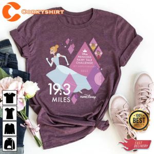 RunDisney Cinderella 19.3 Miles Shirt Disney Haft Marathon Weekend 2023