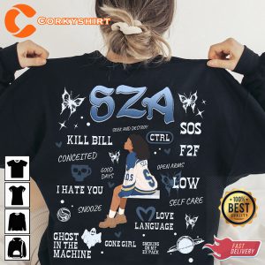 SZA Kill Bill SOS Tour 2023 Good Days Graphic Tee Shirt