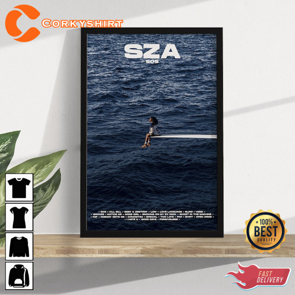 SZA sos Album Cover Poster / Tracklist / Wall Art 