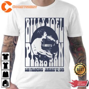 San Francisco January 1975 Billy Joel Unisex T-Shirt