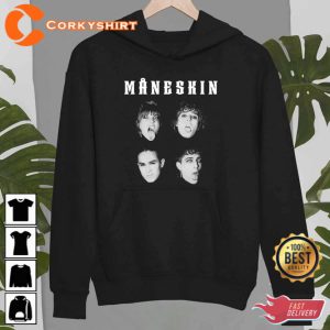 Scary Maneskins Members Face Unisex T-Shirt Gift For Fan