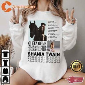 Shania Twain Queen Of Me World Tour 2023 90s Queen Shirts