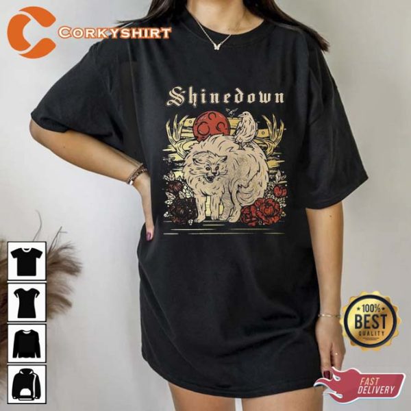 Shinedown Band 90s Vintage The Revolution’s Live Tour T-Shirt