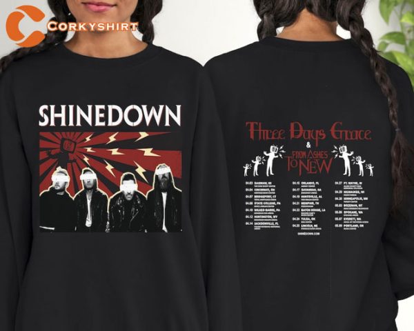 Shinedown Band The Revolutions Live 2023 Shirt Hoodie