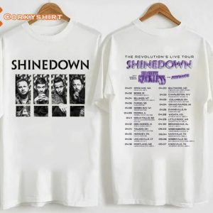 Shinedown Band The Revolutions Live Tour Concert 2023 T-shirt
