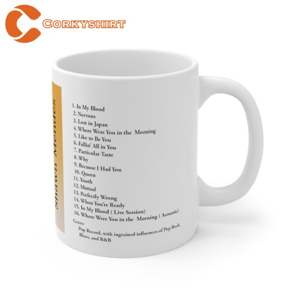 Singer Shawn Mendes Songs Inspired Mug Coffee