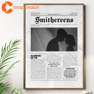 Smithereens Joji Album Tracklist Song Glimpse Of Us Newspaper Style Poster