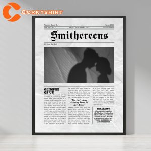 Smithereens Joji Album Tracklist Song Glimpse Of Us Newspaper Style Poster