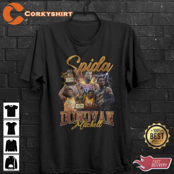 Spida Donovan Mitchell Basketball Cleveland Cavaliers Fan Unisex T-Shirt