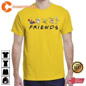 SpongeBob SquarePants Friends Patrick Star Krabs Squidward Tentacles Sandy Cheeks Shirt
