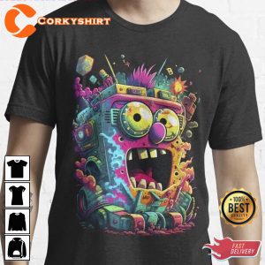 Spongebob Squarepants Sponge On Shirt Design