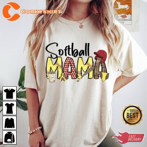 Sports Mom Softball Mama T Shirt Mothers Day Gift